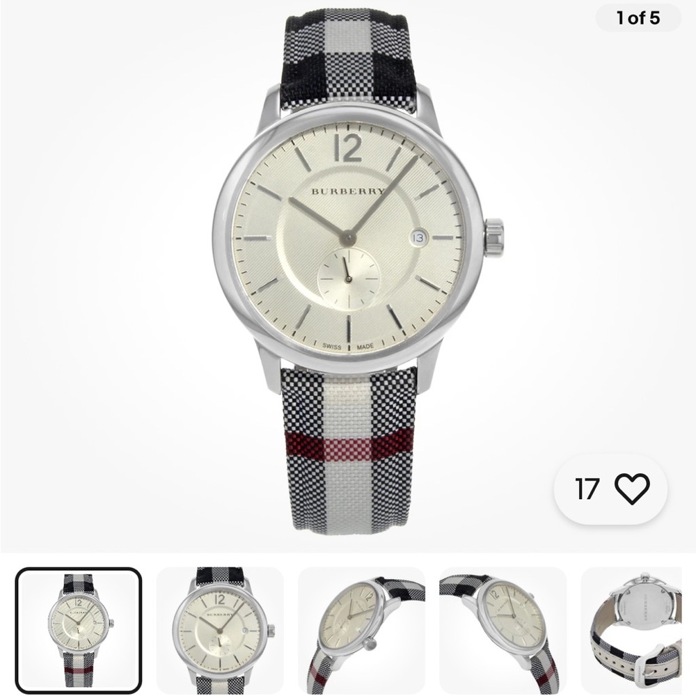 Burberry Classic Round Silver Steel Quartz Watch
